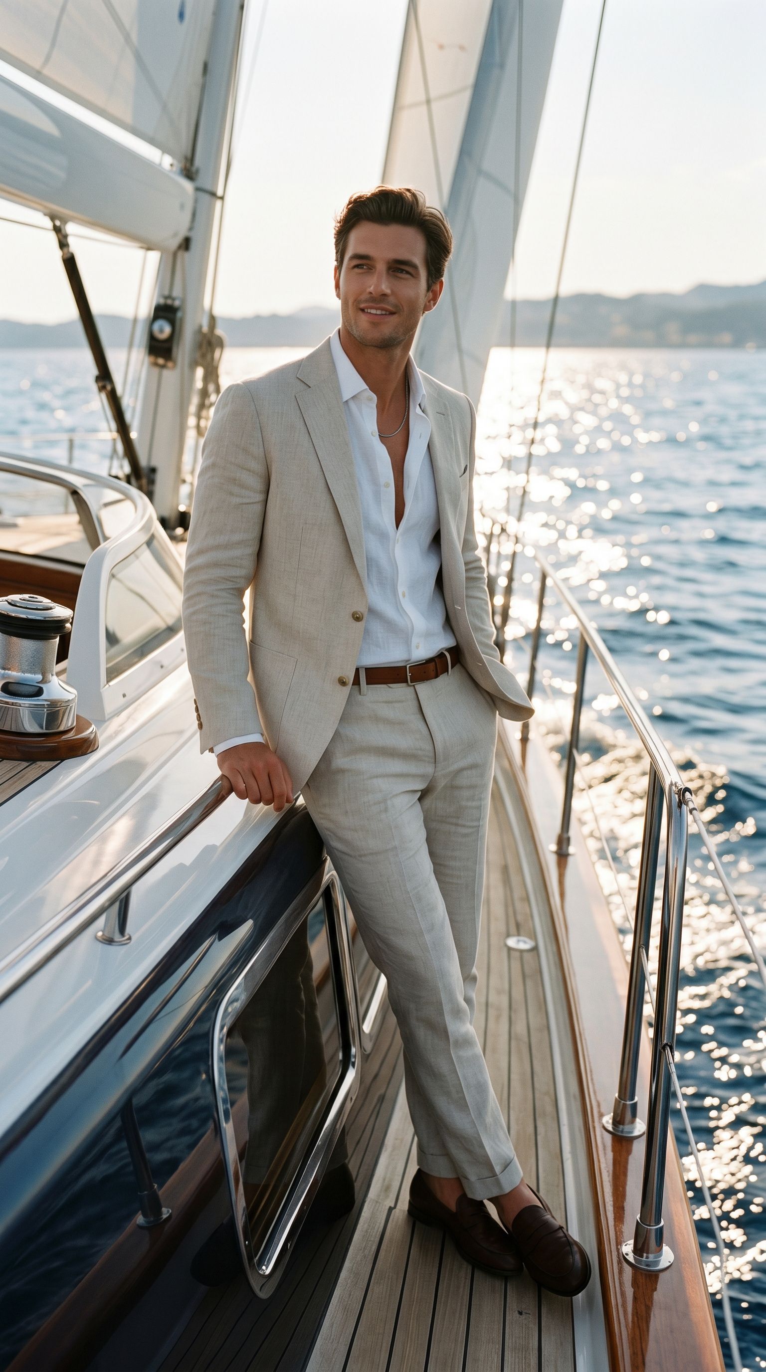 Nano Banana prompt: Create a high-end fashion image of a male model we...