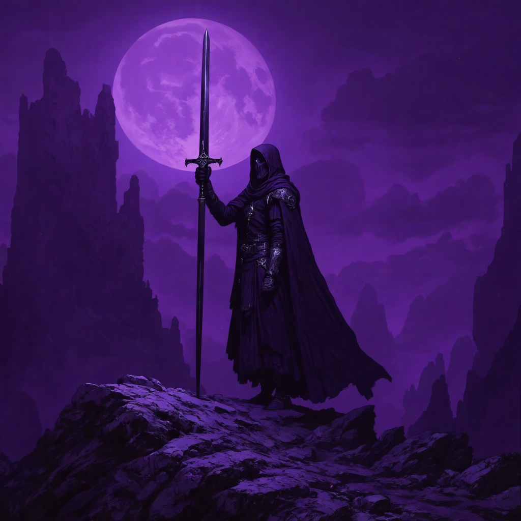 FLUX prompt: Pay
On the razors edge I walk, every step I tak...