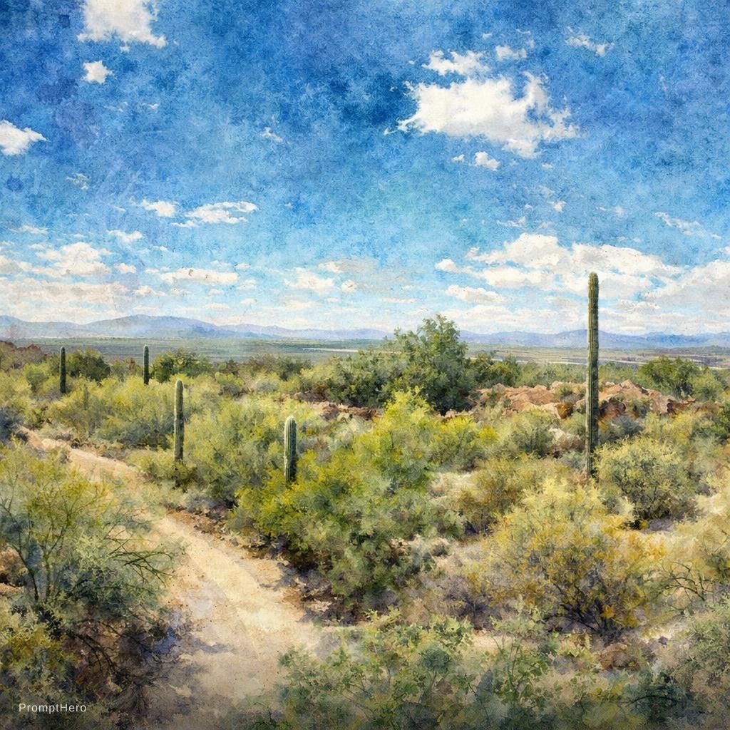 Hero prompt: watercolor textures to bring depth to landscapes o...