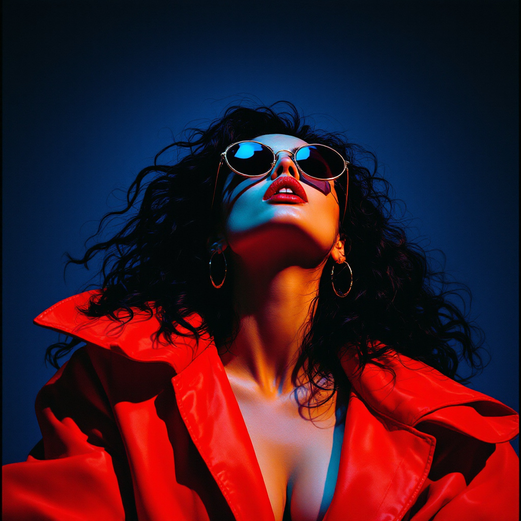 FLUX prompt: Create an intense and evocative portrait in the re...
