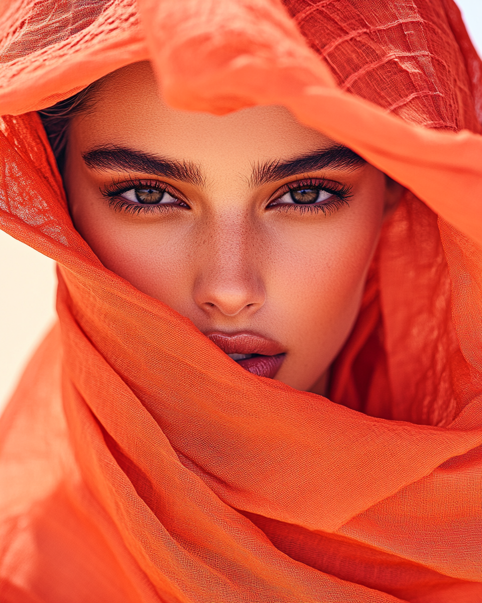 Midjourney prompt: close-up of a stunning fashion model, ultra-realis...