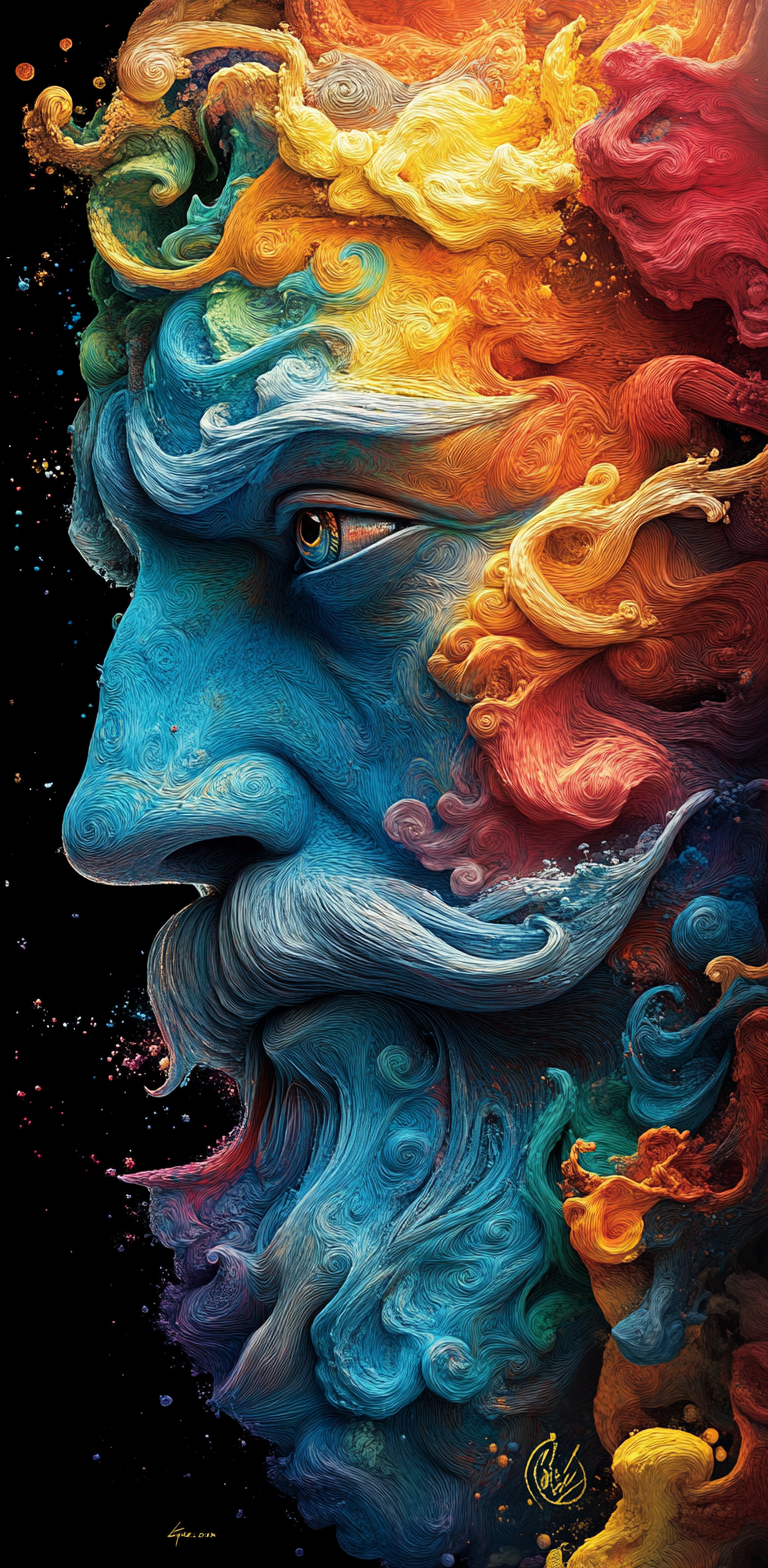 Midjourney prompt: photo illustration from a world in the clouds, in ...