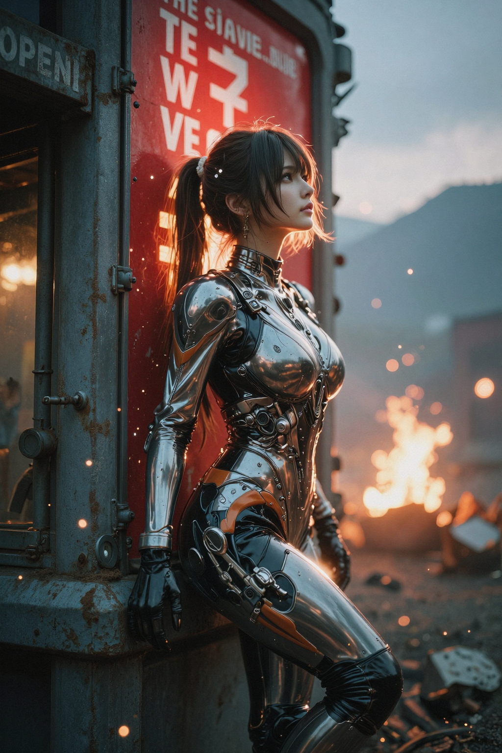Z Image prompt: This is a cinematic and atmospheric, medium-full p...