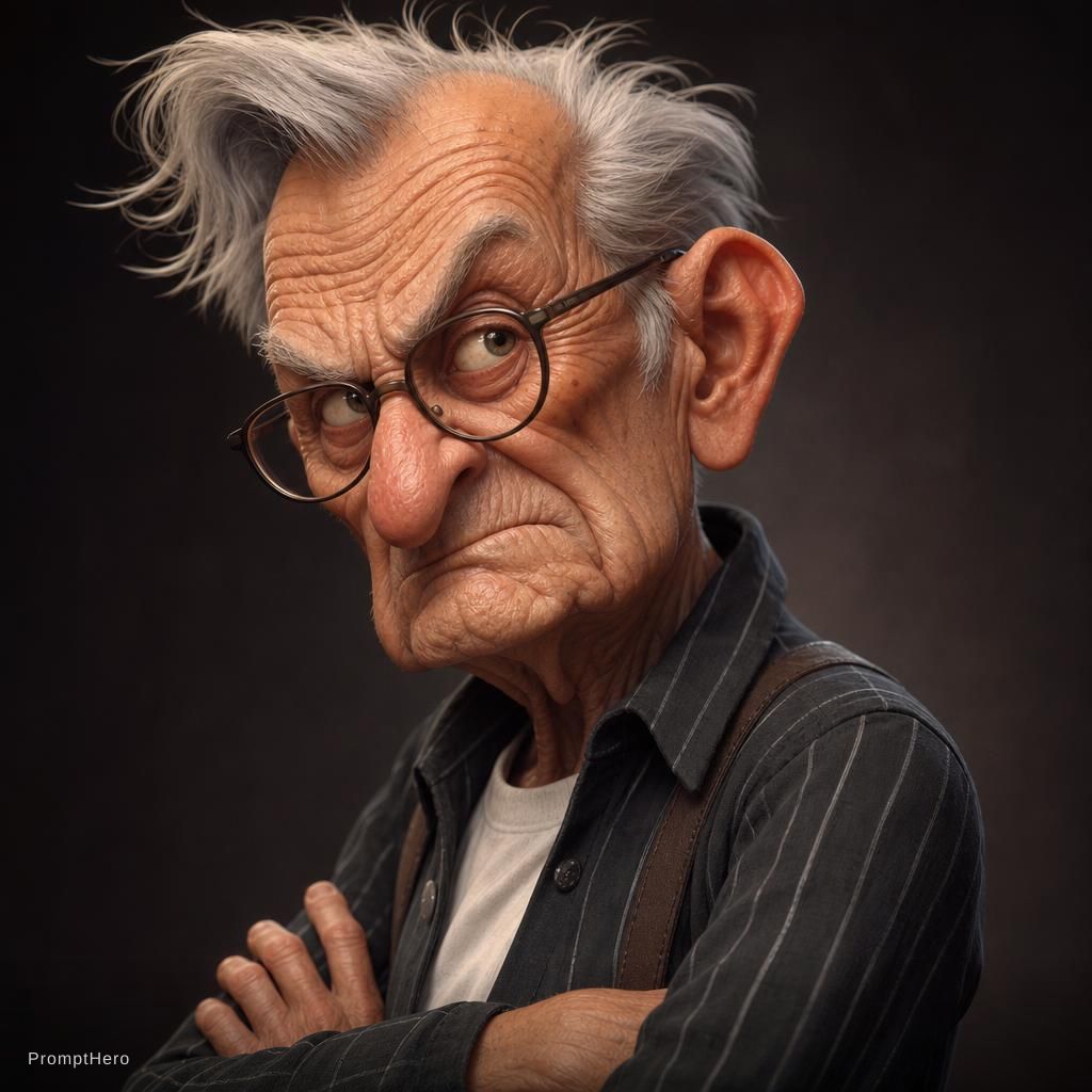 ChatGPT Image prompt: Expressive caricature in pixar style unreal charmi...