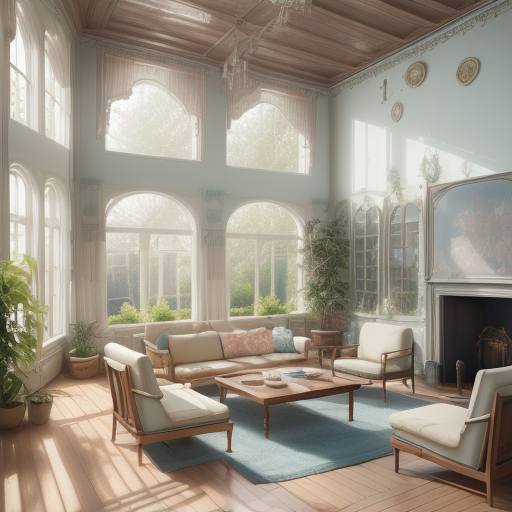 DreamShaper prompt: High resolution photography interior design, dream...