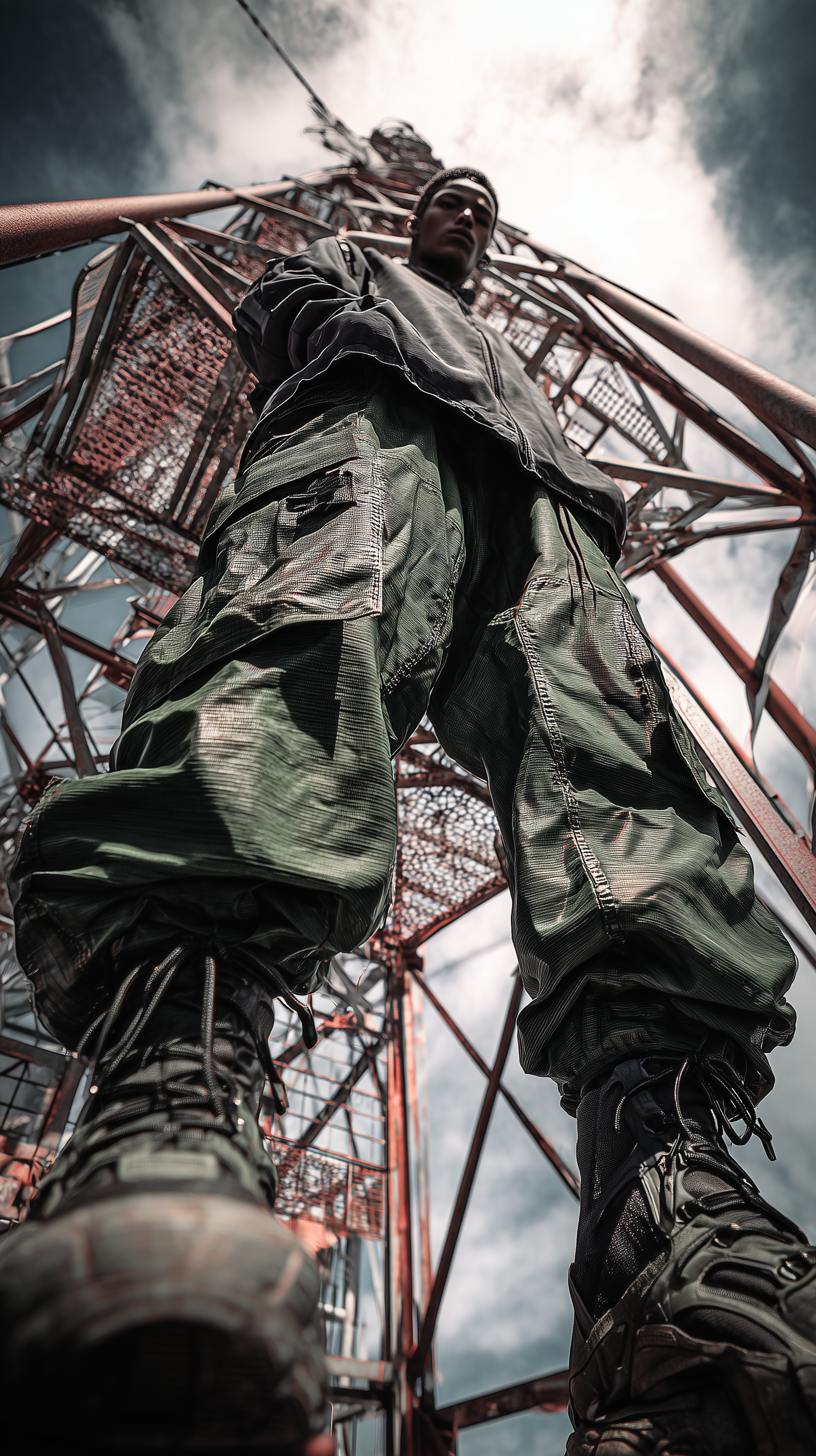 Midjourney Shatter prompt: photorealistic, wide angle, toe to head compositio...