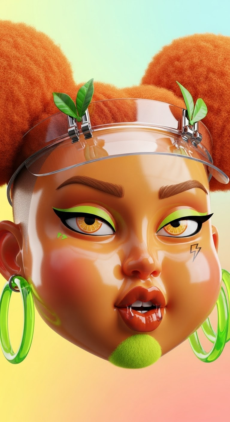 Google Imagen prompt: Mood: cartoon-glam with zesty mischief, sunshine
m...