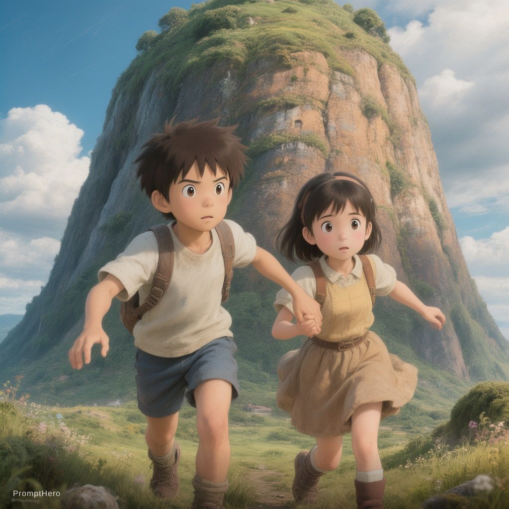 Hero prompt: a highly detailed matte painting of a young boy an...
