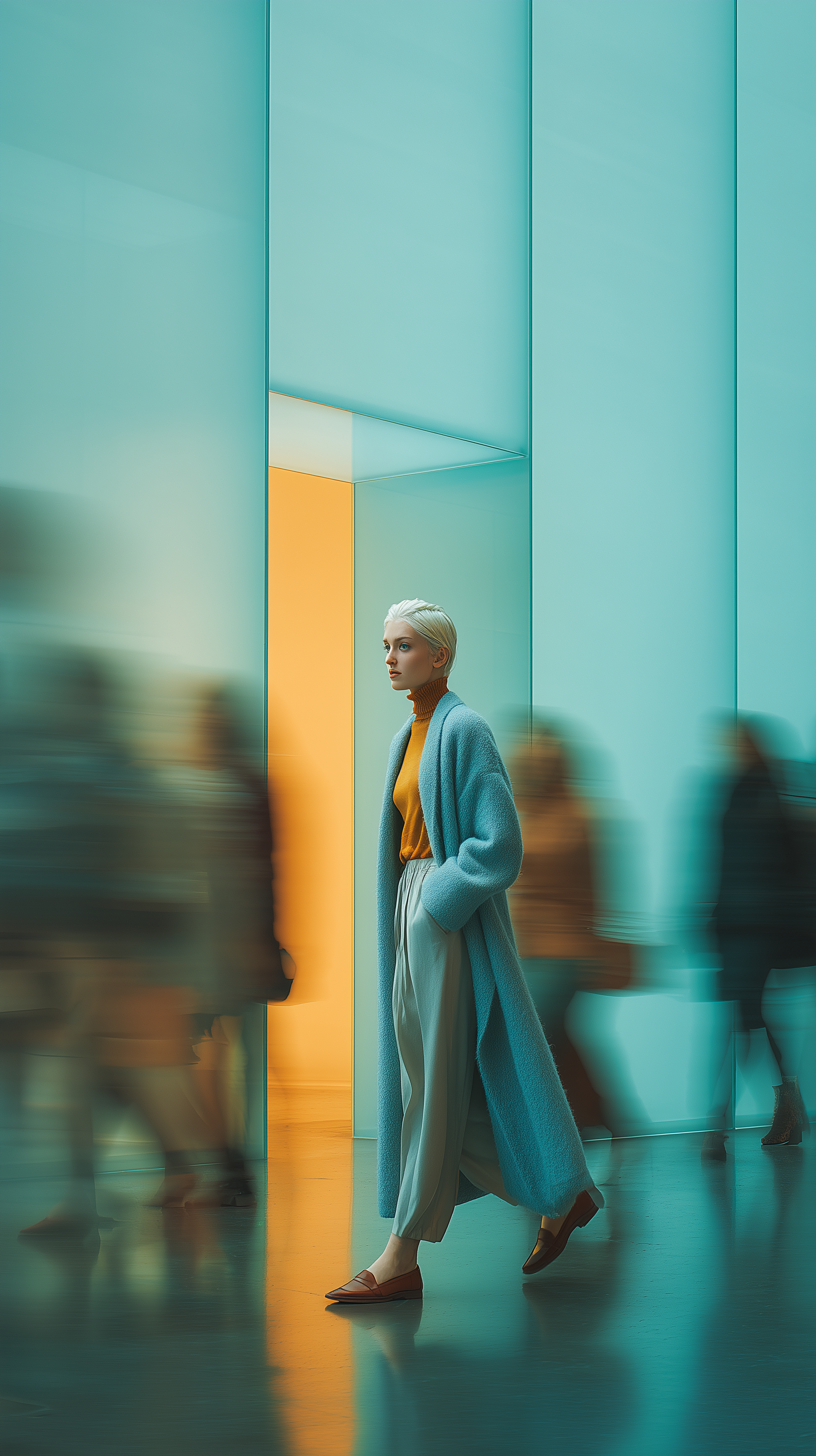 Midjourney prompt: photography, front-profile walk-through, depth of ...