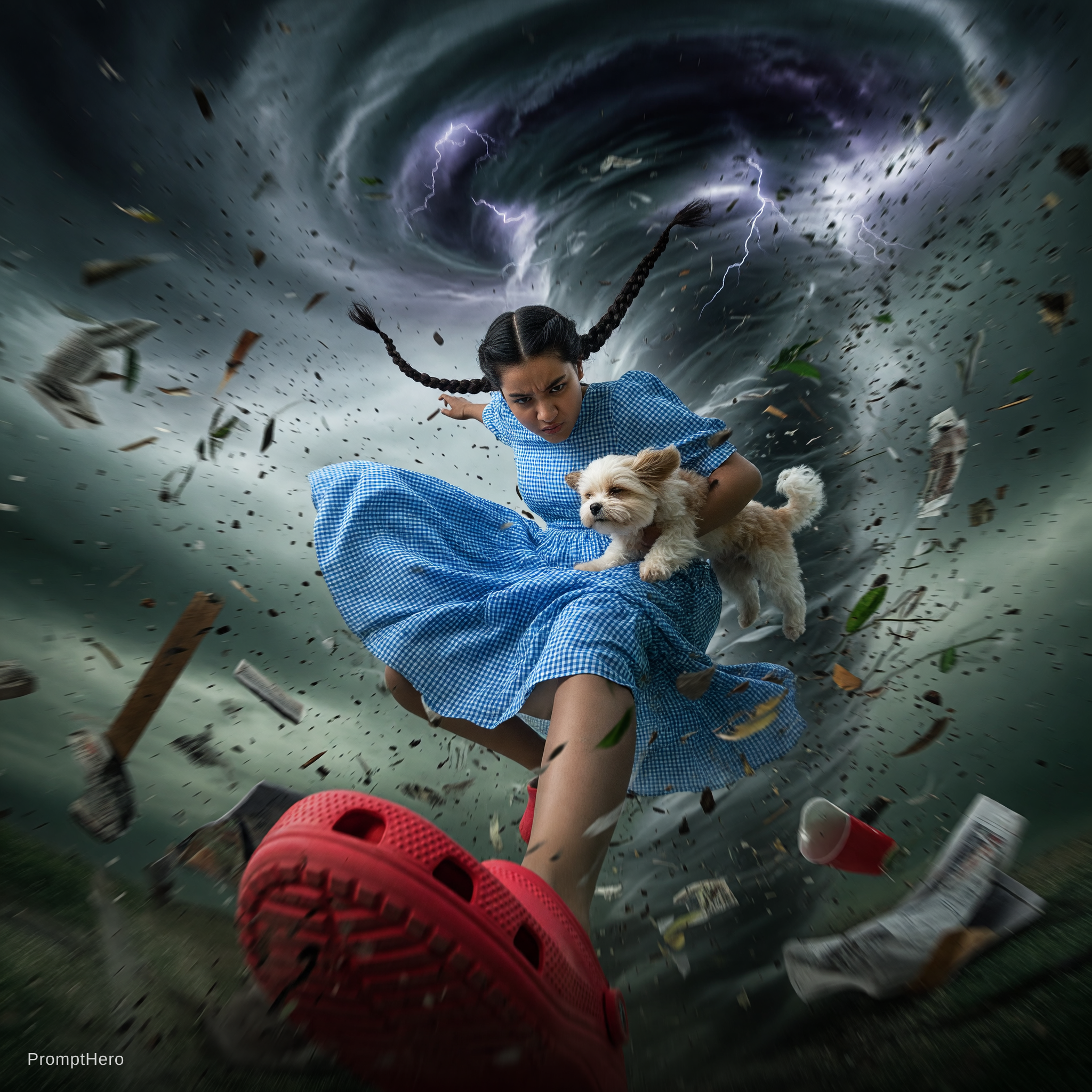 Grok Image prompt: {
  "scene": {
    "setting": "inside a swirling t...