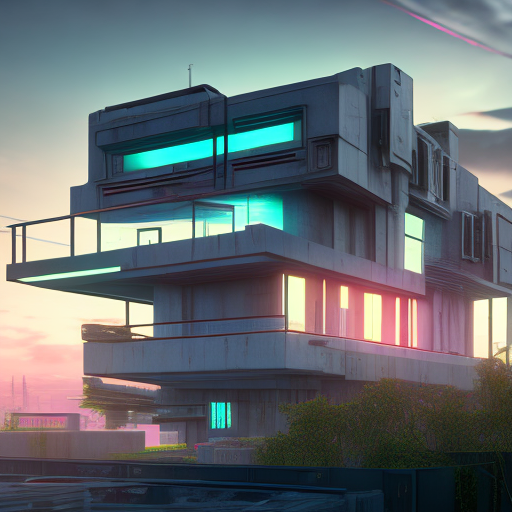 Openjourney prompt: Hyper realistic eye level photo of a cyberpunk cen...
