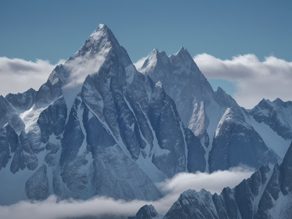 majicMIX realistic prompt: In the background, snow-capped mountains rise maje...
