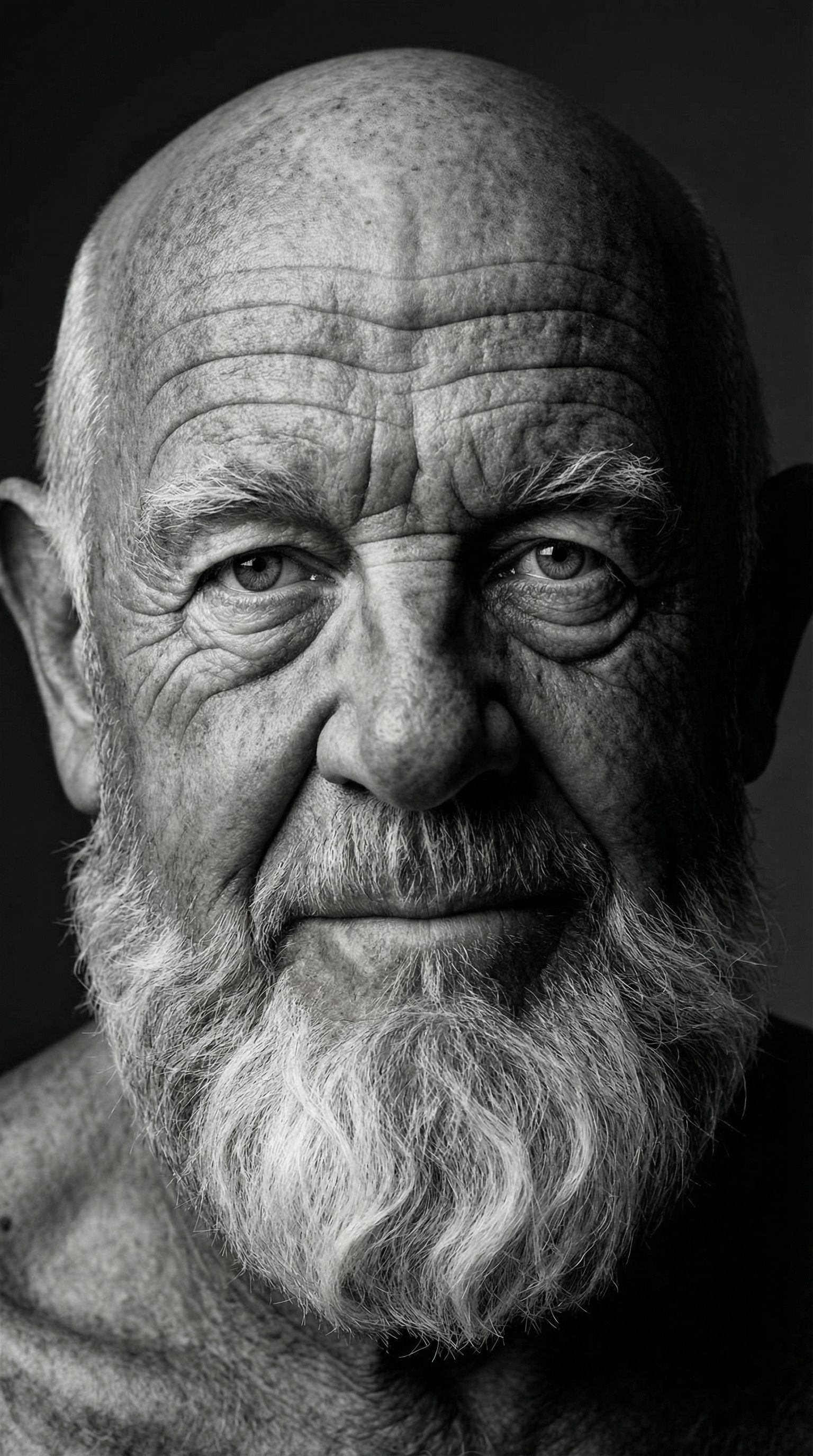 Nano Banana prompt: High-definition black and white portrait of an att...