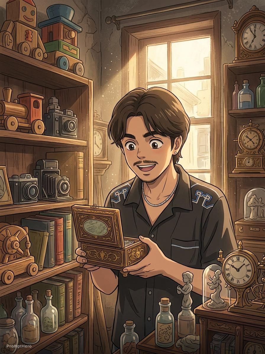 Hero prompt: store full of curious collectibles :: incredible, ...