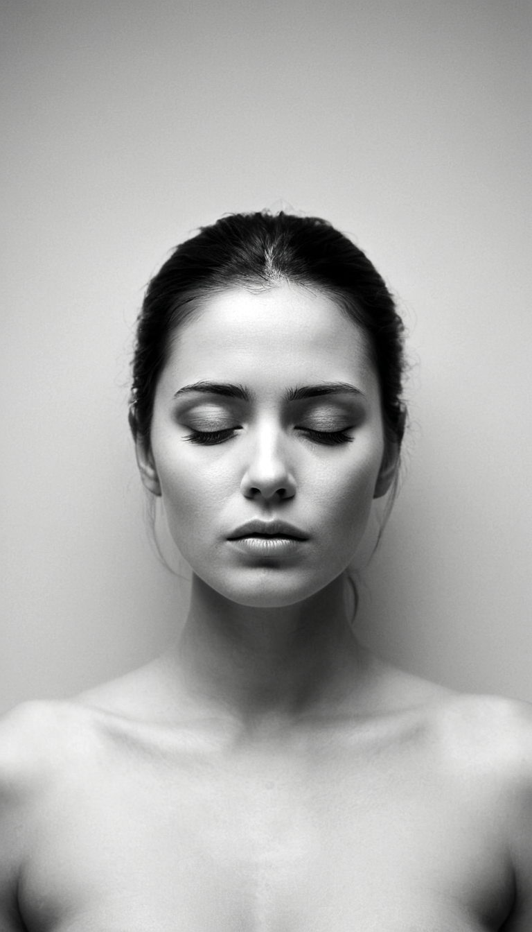 Stable Diffusion prompt: black and white photography, fashion editorial, po...