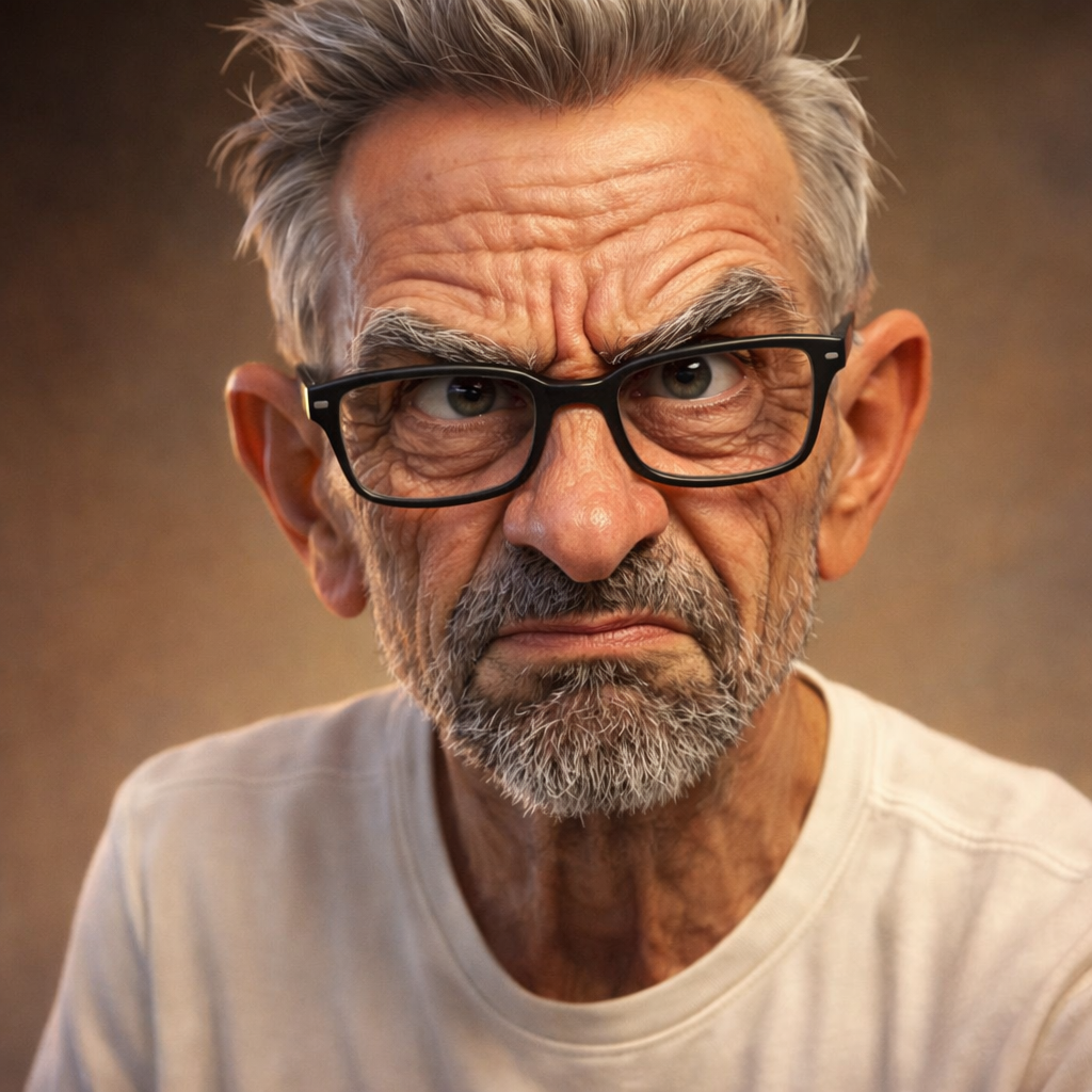 ChatGPT Image prompt: Expressive caricature in pixar style unreal charmi...