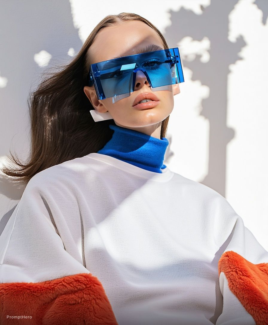 Stable Diffusion prompt: Fashion shoot, Jacquemus and Moncler collaboration...