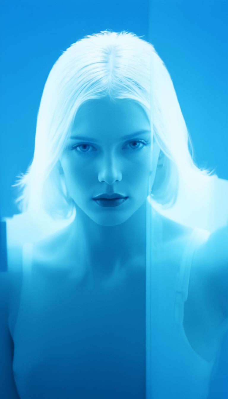 Stable Diffusion prompt: digital art, fashion editorial, a close portrait o...