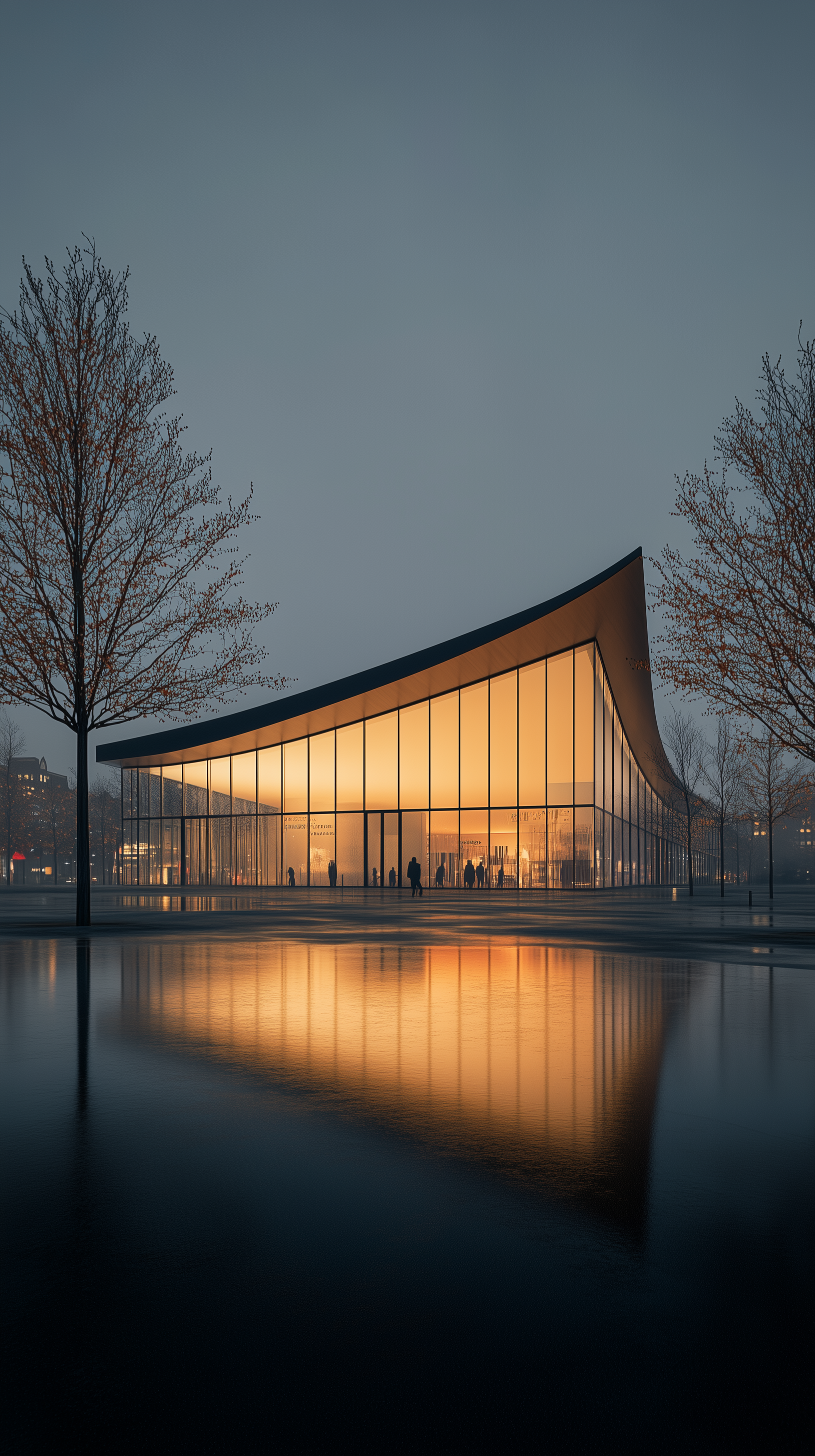 Midjourney prompt: minimalist architecture, contemporary pavilion des...