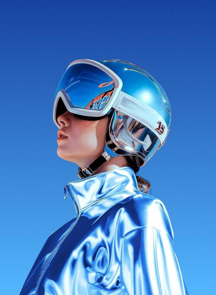 FLUX prompt: Ultra-realistic futuristic portrait of a young wom...