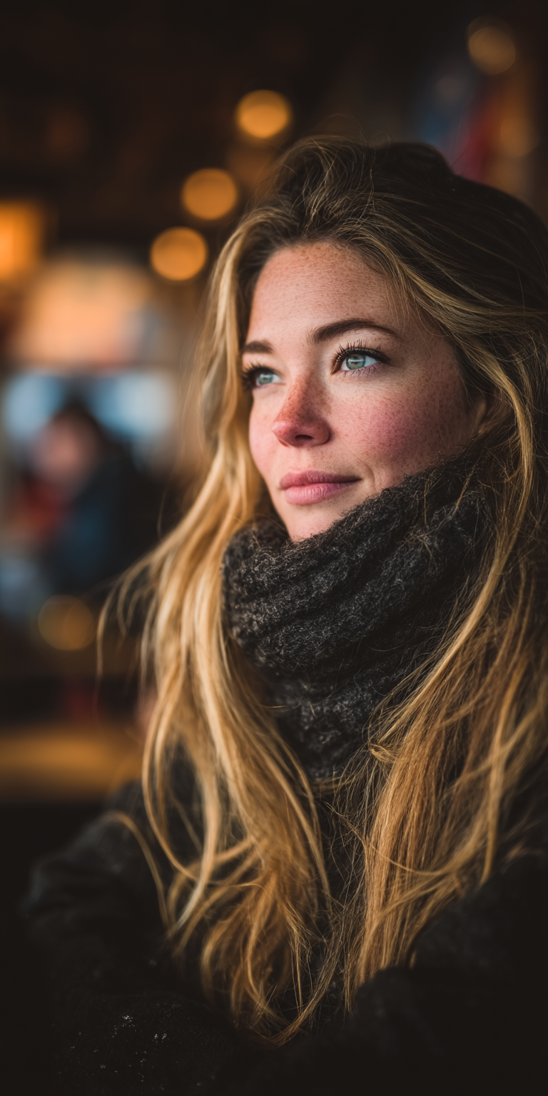 Midjourney prompt: blond woman, atmospheric lighting --chaos 75 --ar ...