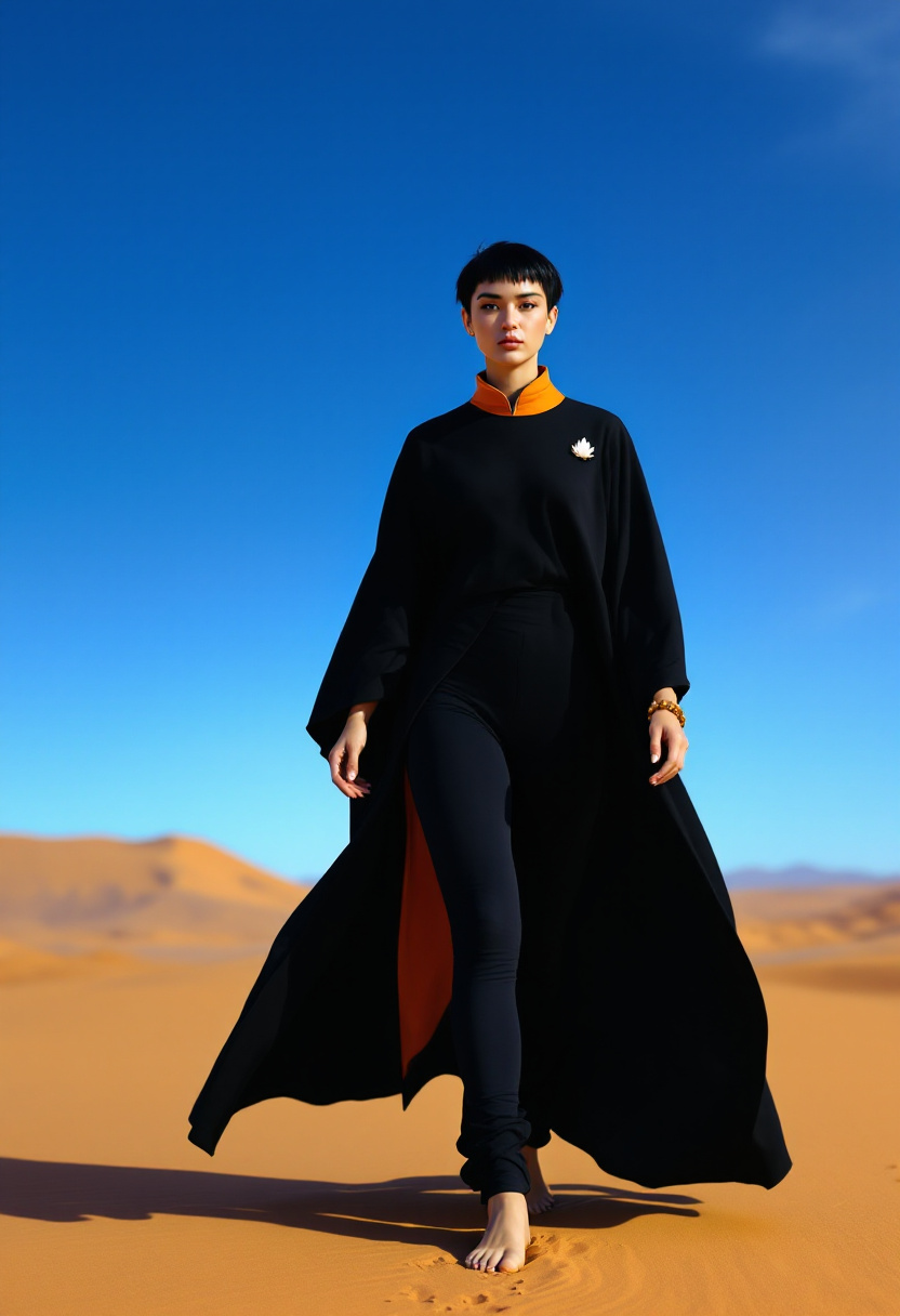 FLUX prompt: A 32yo Wynona Ryder look-alike as the shepherd of ...