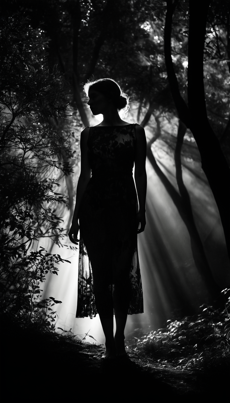 Stable Diffusion prompt: black and white photography, fashion editorial, a ...