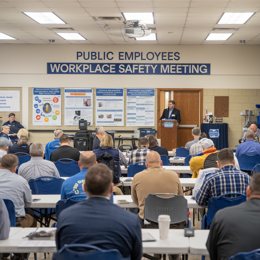 Ideogram prompt: public employees workplace safety