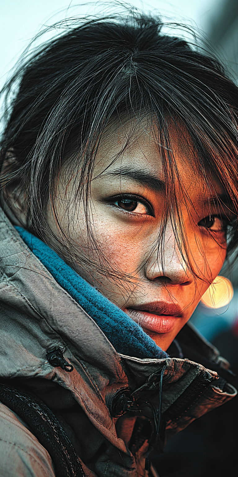 Midjourney prompt: woman posing, soft, atmospheric lighting --chaos 7...