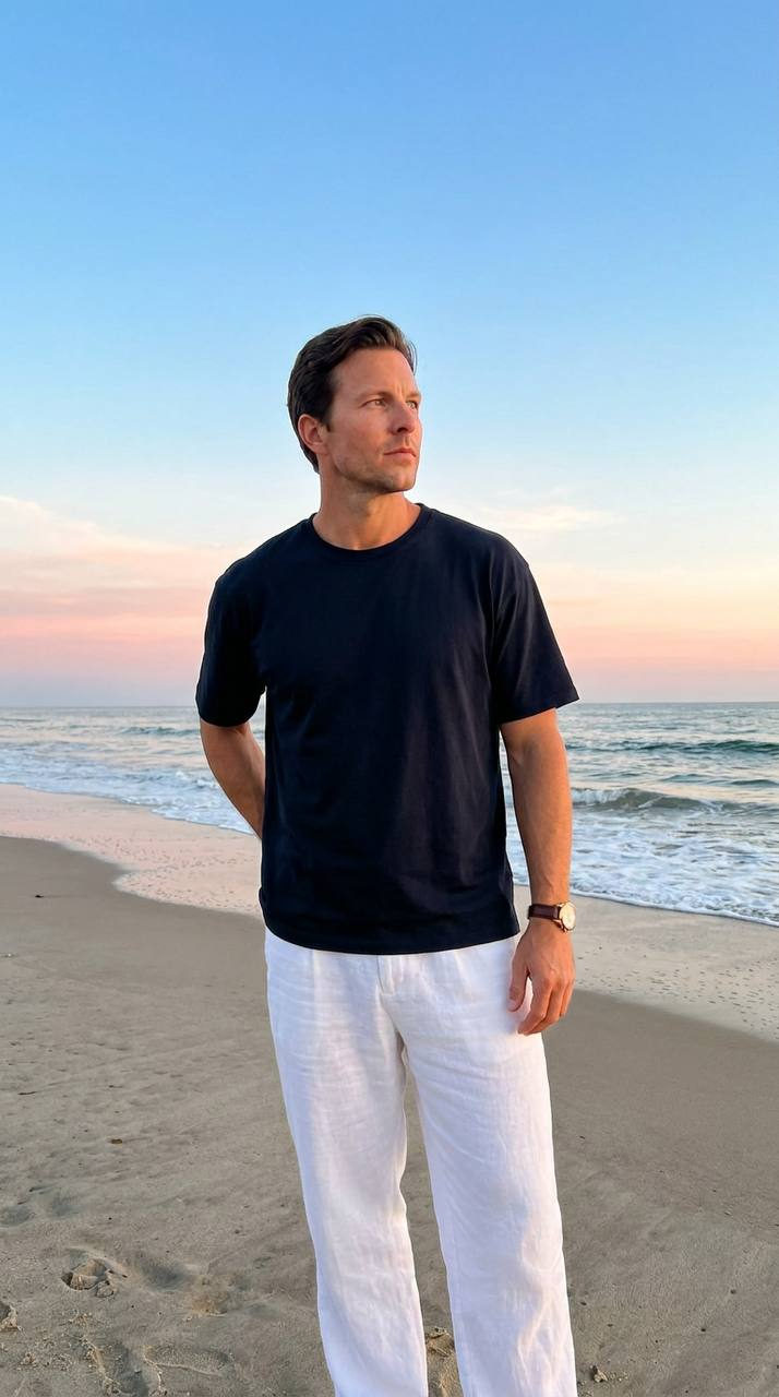 Sunset Shoreline Stance