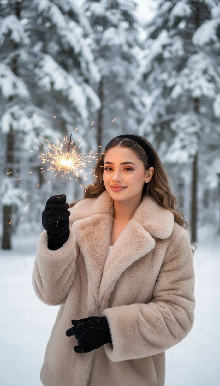Sparkler Woman