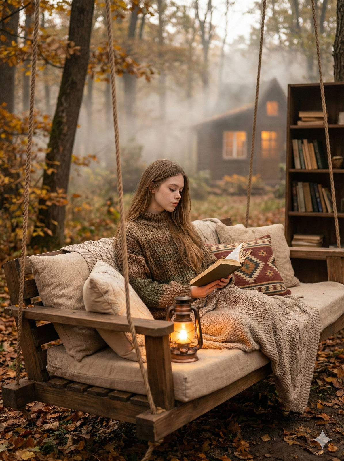 wooden swing