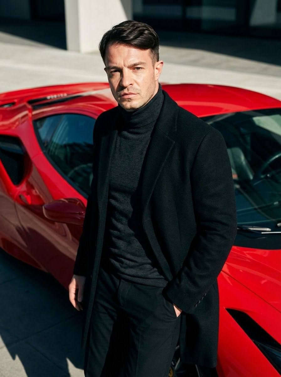 Red Car Menswear Editorial