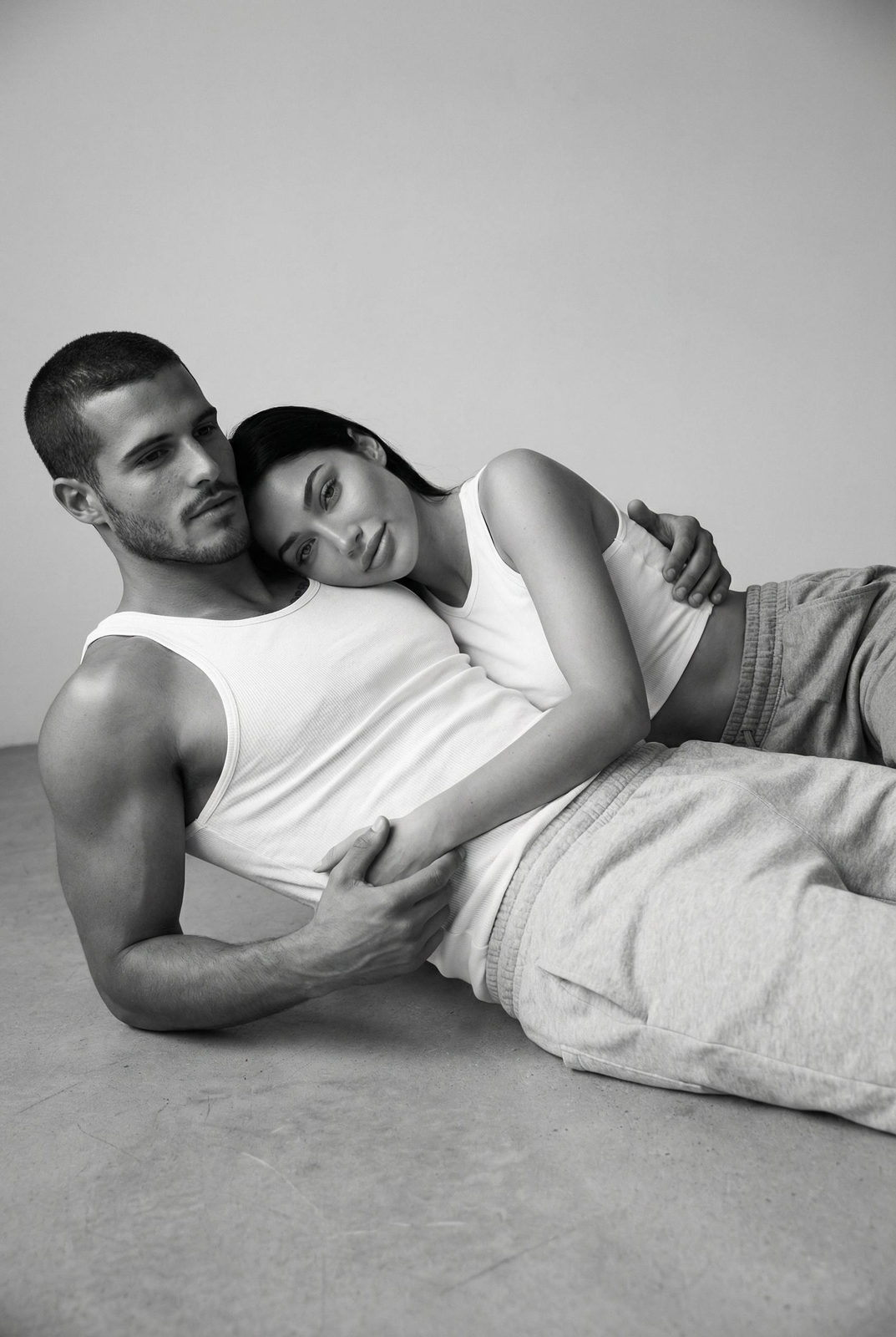 Minimalist Monochrome Intimacy