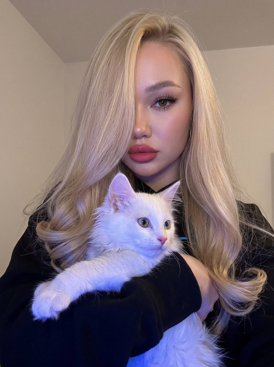 Blue Kitten Selfie
