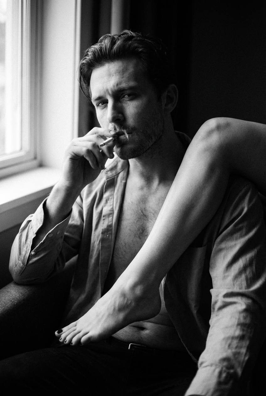 Monochrome Voyeuristic Intimacy