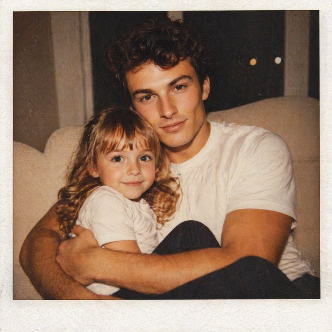 Father Daughter Polaroid
