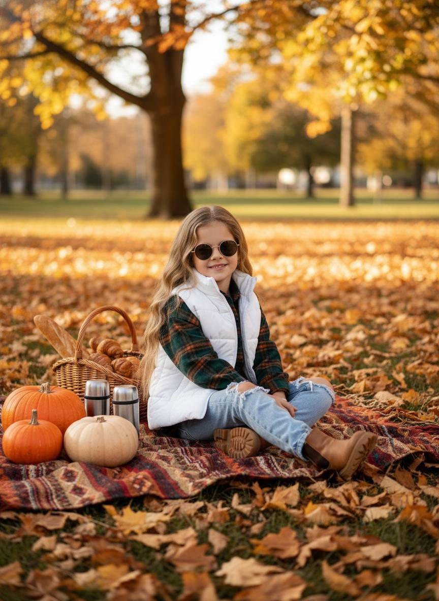 Autumn little girl
