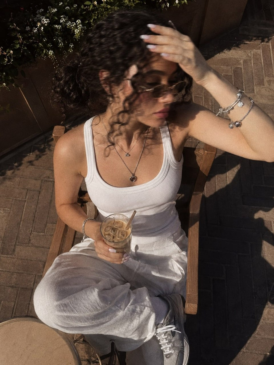 Sunlit Cafe Motion Portrait
