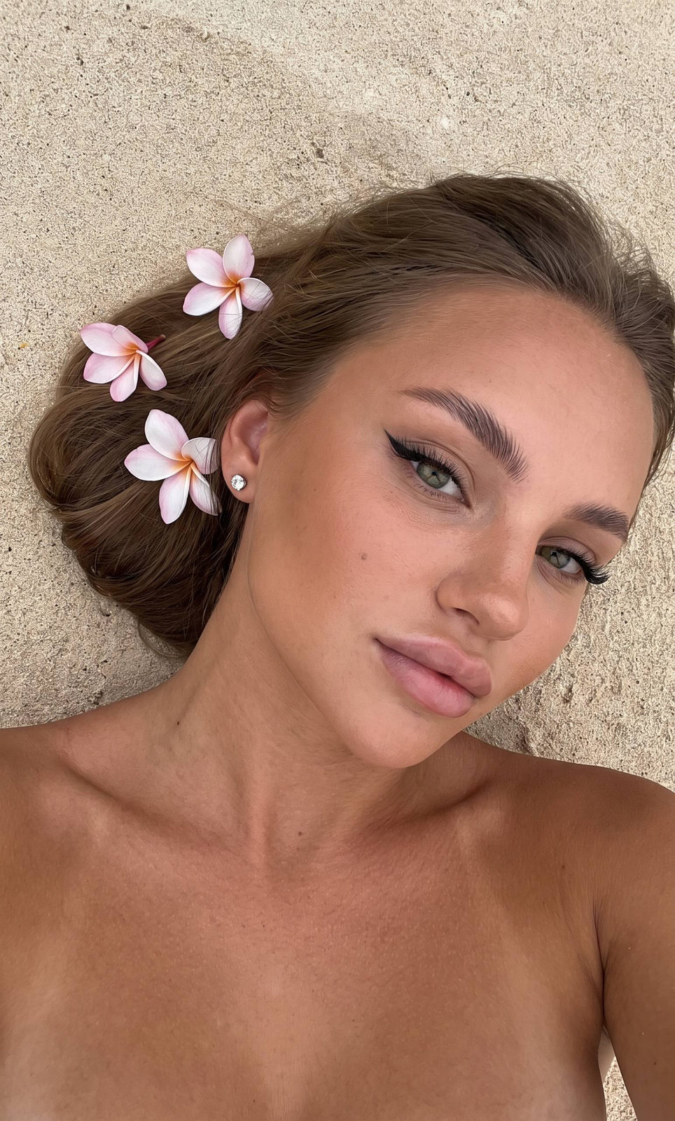 Tanned Beach Sand Selfie