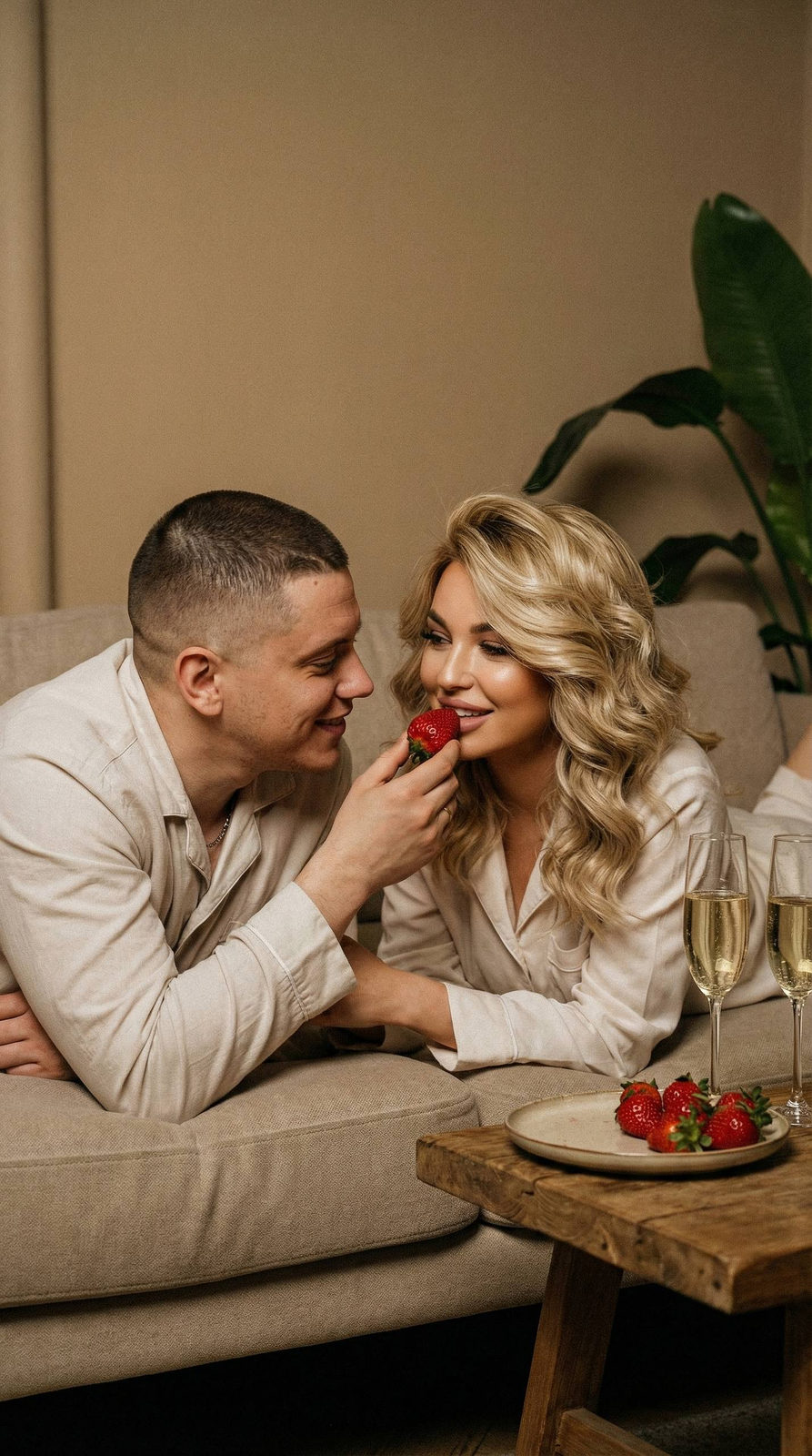 Strawberry Sofa Pajamas