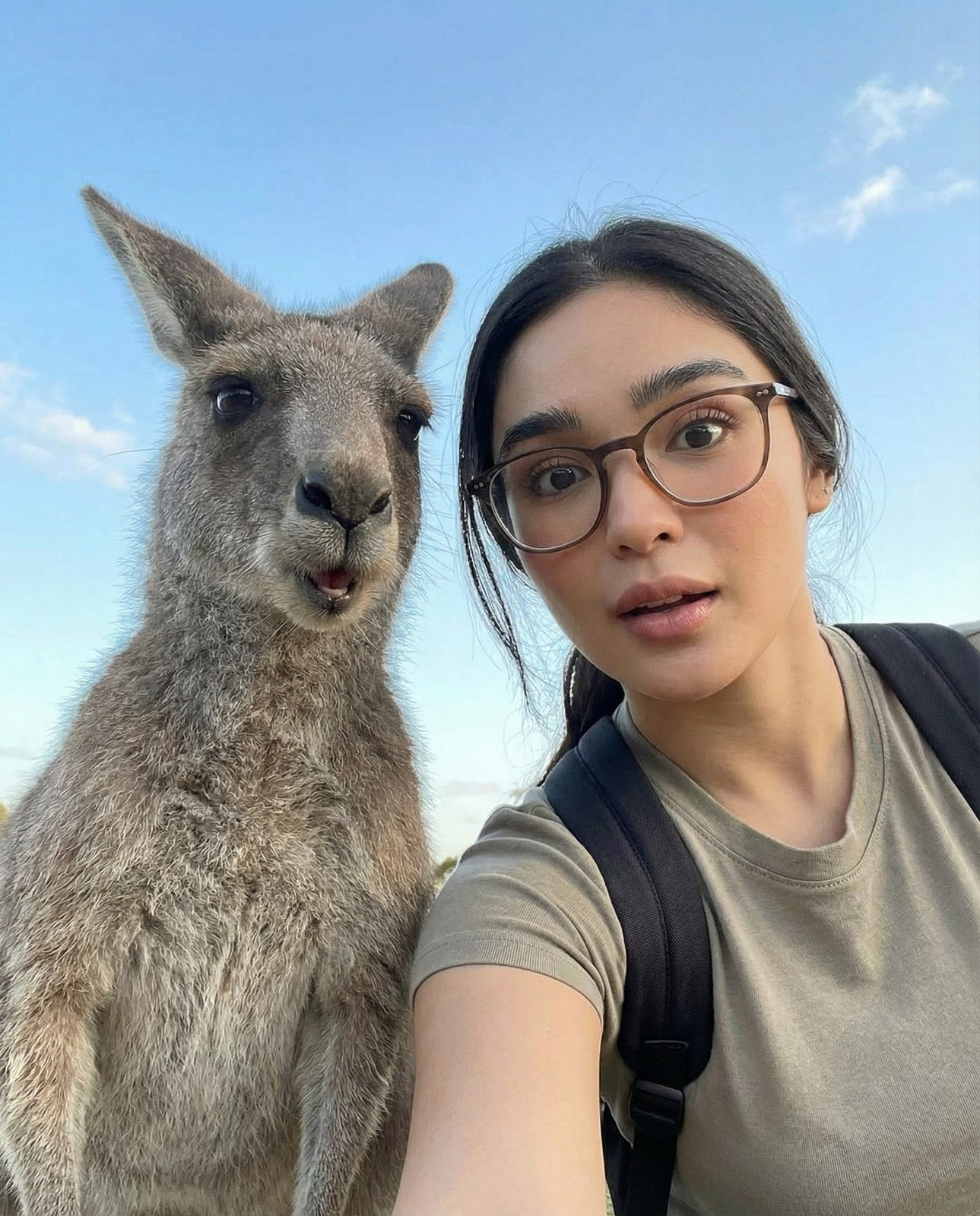 Kangaroo Selfie