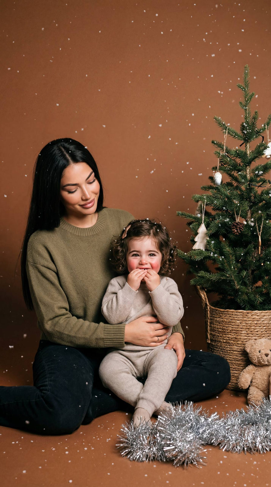 Olive Knit Sweater Child
