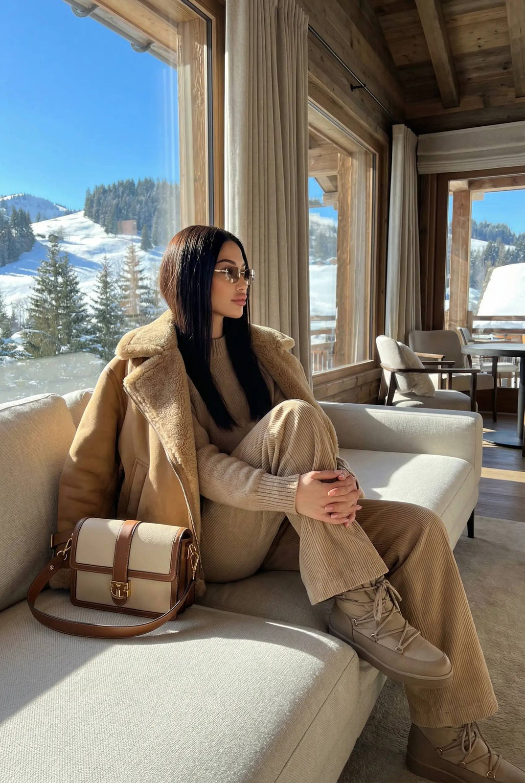 Camel Coat Alpine Windows