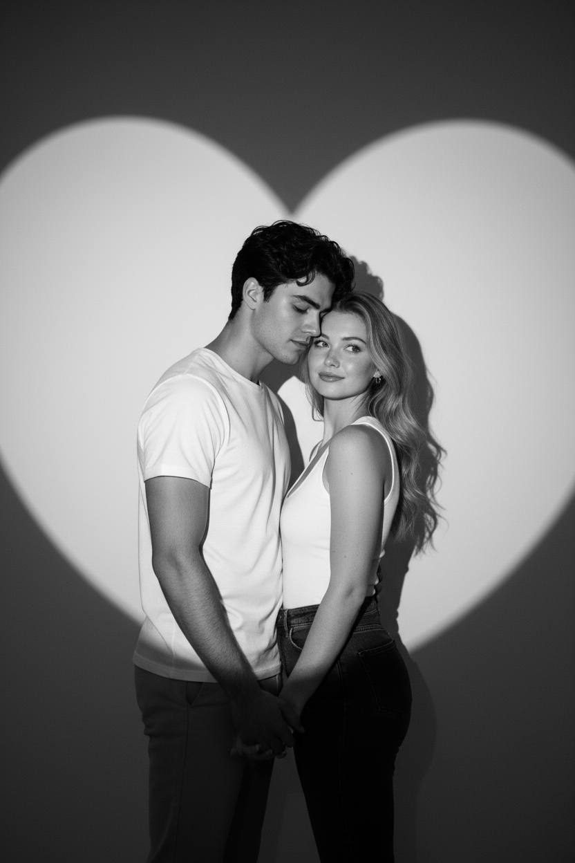Heart Projection Couple
