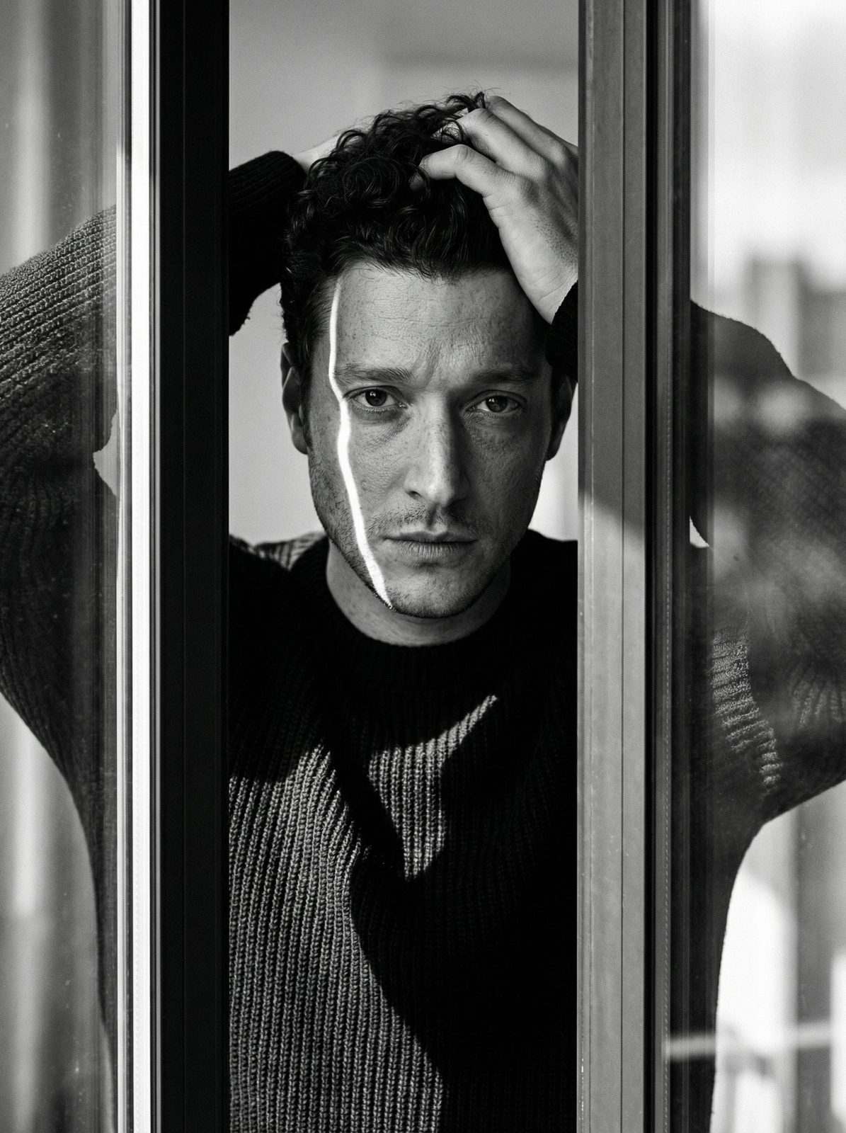 Charcoal Sweater Window Light