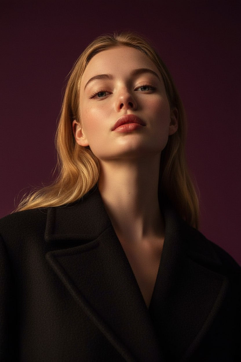 Low-Angle Dark Coat