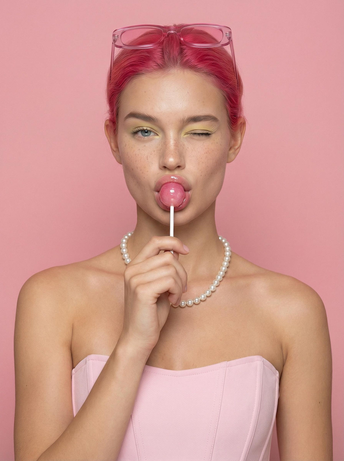Pink Corset Lollipop Sunglasses
