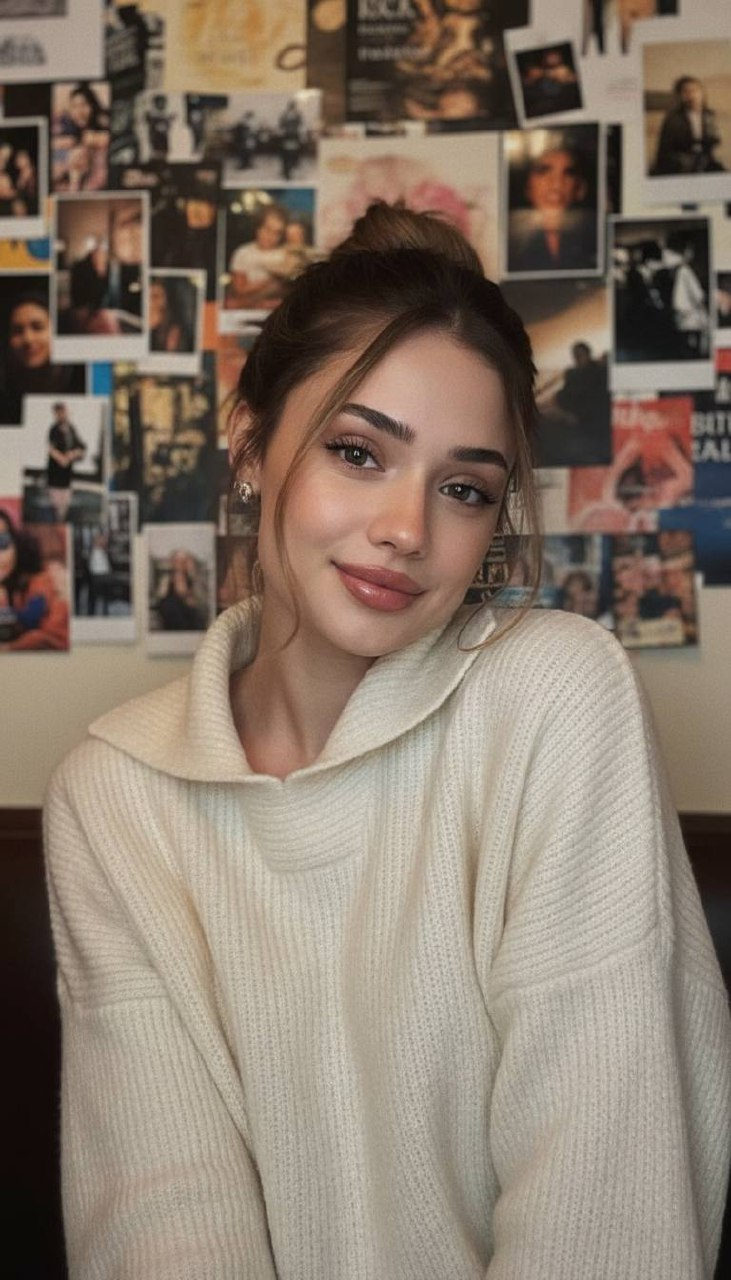 Cream Knit Sweater Wall
