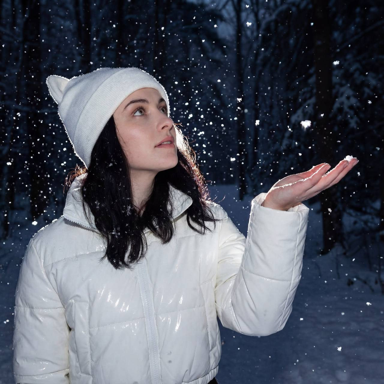 Snowy Forest White Jacket